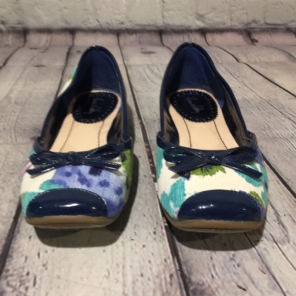 Sam & Libby navy floral flats size 6 1/2 - Picture 5 of 8